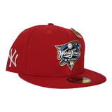 New Era Red New York Yankees 2000 World Series Metal Badge 59Fifty Fitted