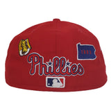 New Era Red Philadelphia Phillies Souvenir 59FIFTY Fitted