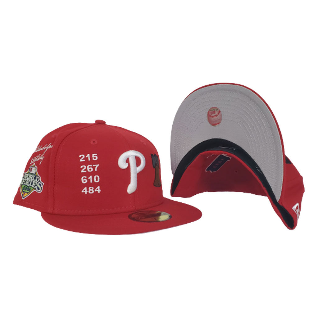 New Era Red Philadelphia Phillies Souvenir 59FIFTY Fitted
