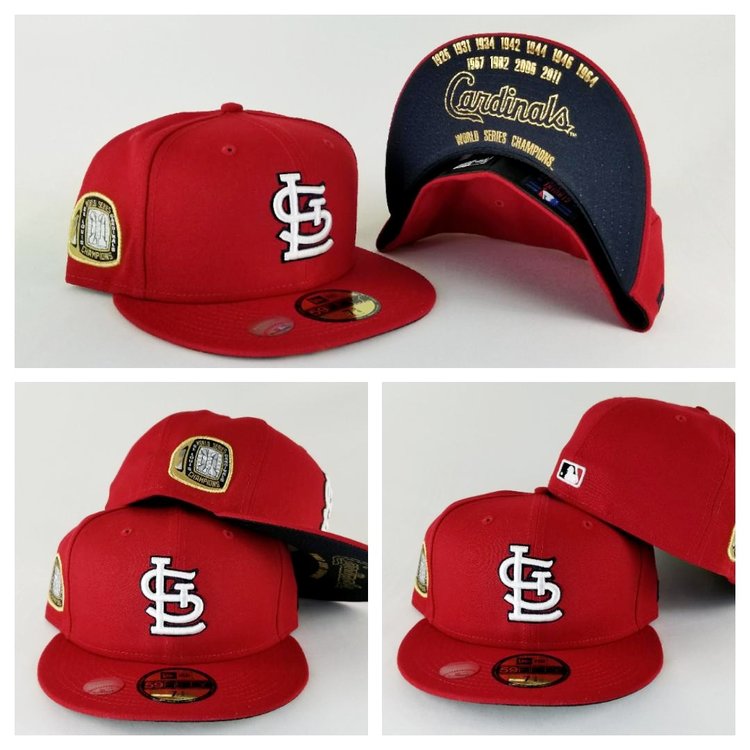 New Era 59FIFTY St. Louis Cardinals Game Authentic Collection on Field Fitted Hat Red