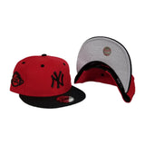 New Era Red / Black New York Yankees Black Metal Badge Snapback hat