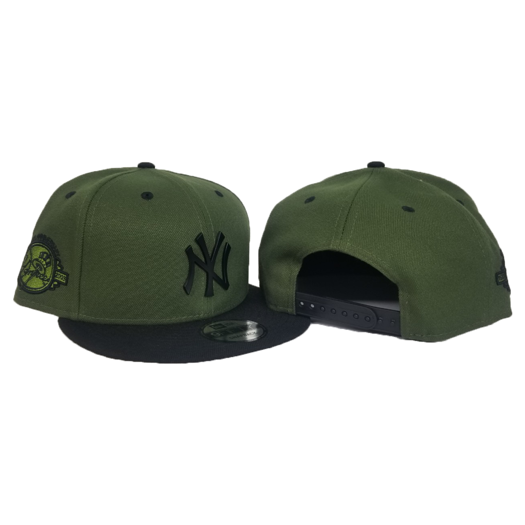 New Era Rifle Green - Black New York Yankees Black Metal Badge Snapback hat