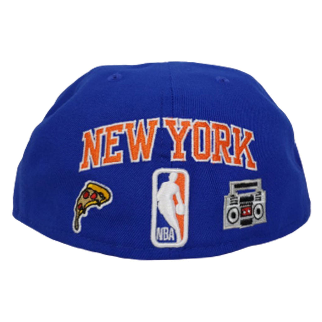 New Era 59FIFTY Parks Smoldering Island New York Knicks Hat - Light Blue, Tan Brown / 7