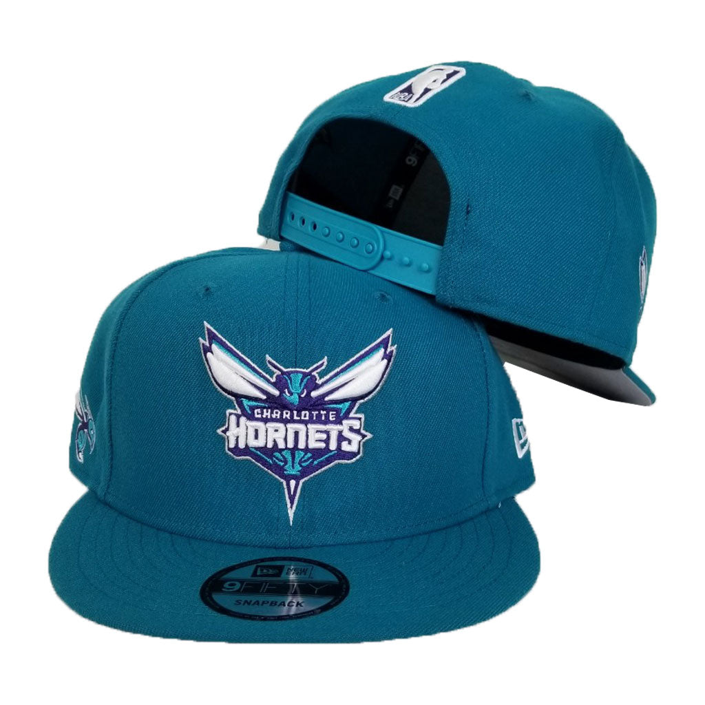 Purple Charlotte Hornets Teal Visor New Era 9FIFTY Snapback