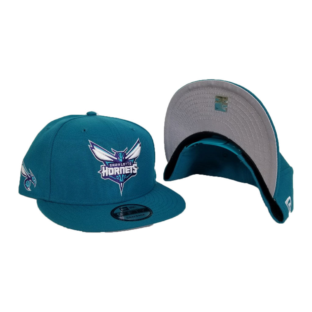 New Era Teal Charlotte Hornets Snapback hat – Exclusive Fitted Inc.