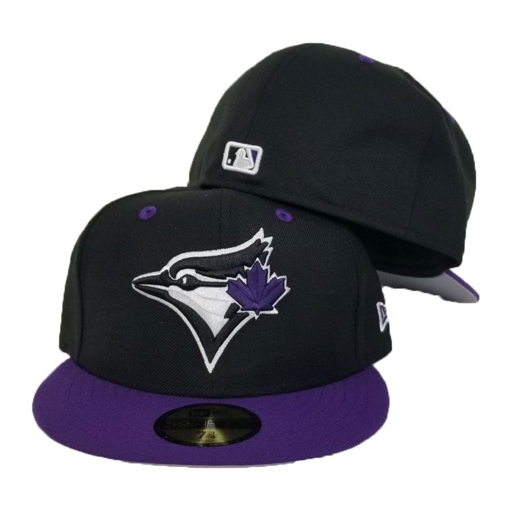 New Era Toronto Blue Jays Black / Purple 59Fifty – Exclusive Fitted Inc.