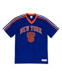 New York Knicks Mitchell & Ness Overtime Win V-Neck T-Shirt – Royal