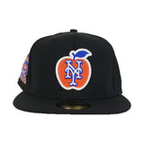 New York Mets Black 25th Anniversary Big Apple New Era 59Fifty Fitted
