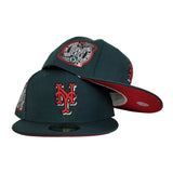 New York Mets Dark Green Red Bottom 2000 Subway Series Patch New Era 59Fifty Fitted