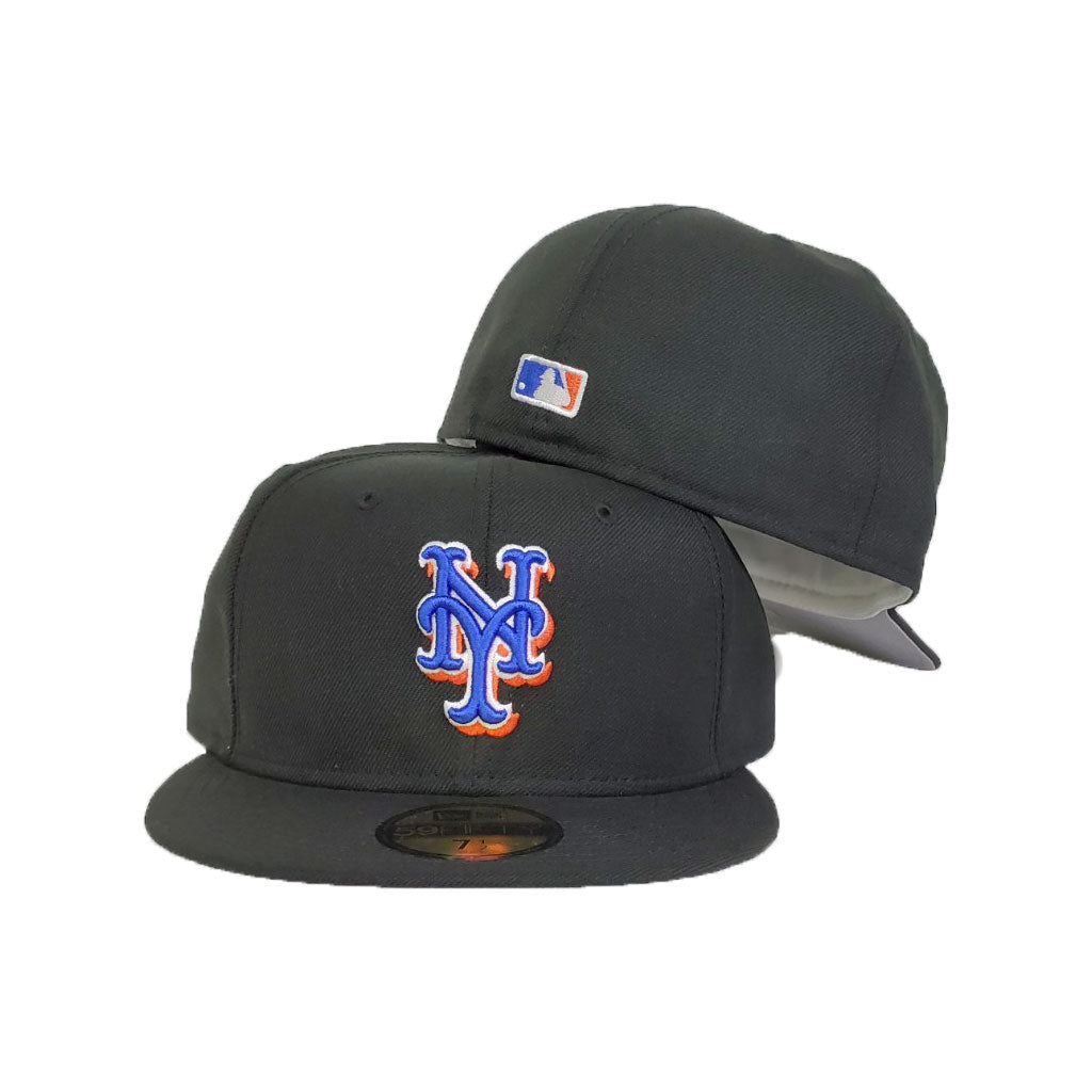 New York Mets New Era Basic 59FIFTY Fitted Hat - Black, Size: 7