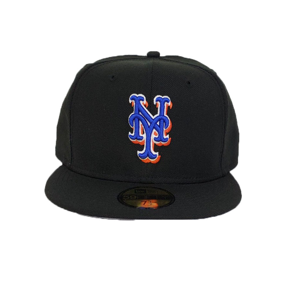 Black New York Mets Gray Bottom New Era 59Fifty On Field Fitted