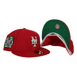 New York Mets Red Green Bottom 2000 Subway Series New Era 59Fifty Fitted