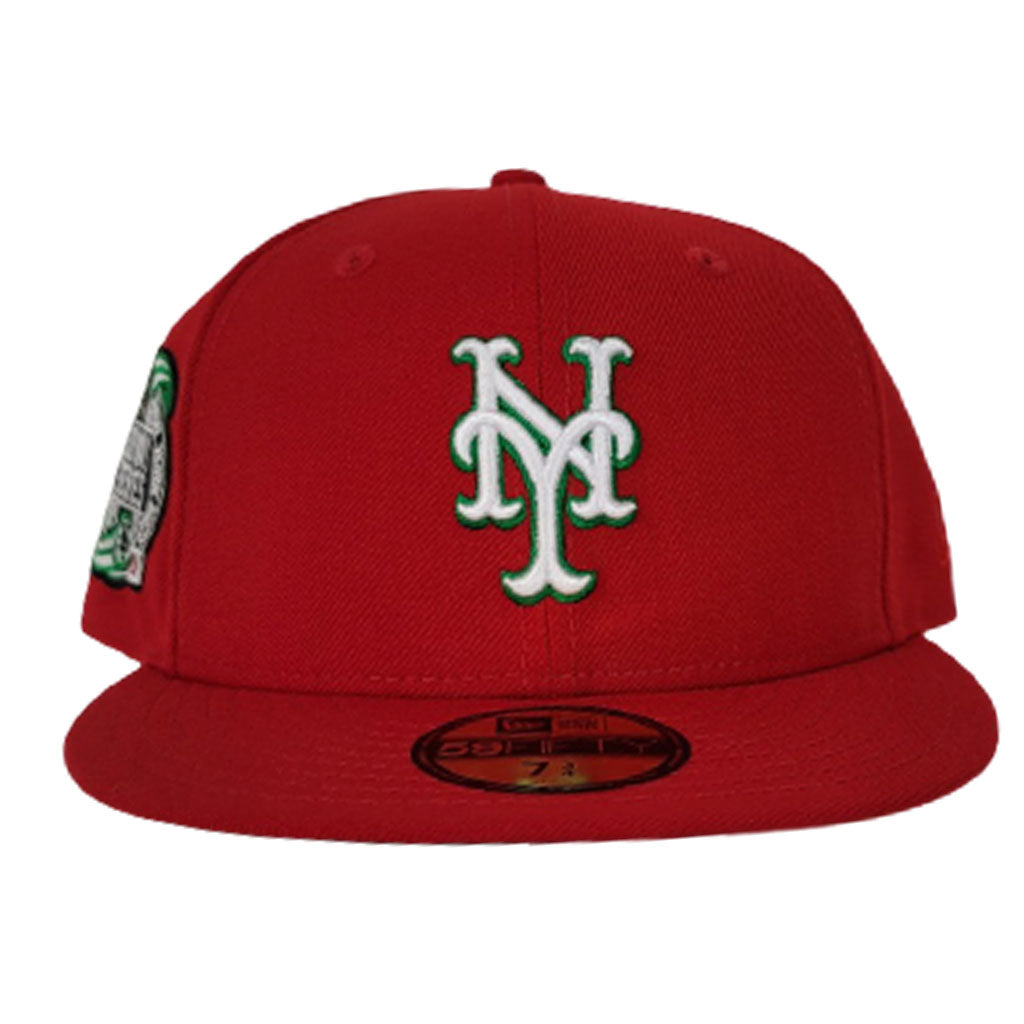 New York Mets Red Green Bottom 2000 Subway Series New Era 59Fifty Fitted