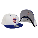 New York Mets White Light Royal Blue New Era 9Fifty Snapback