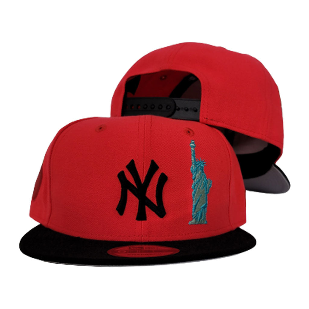 New York Yankees Infrared Grey Bottom Statue of Liberty New Era 9Fifty Snapback Hat