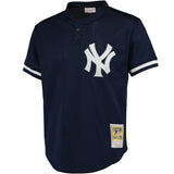 New York Yankees Mariano Rivera Mitchell & Ness Navy Cooperstown Mesh Batting Practice Jersey