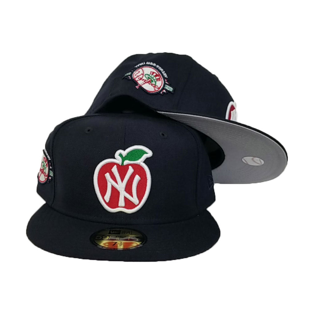 New York Yankees Navy Blue 100th Anniversary Big Apple New Era 59Fifty  Fitted