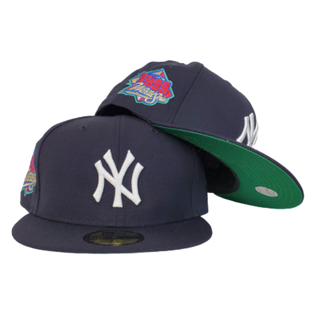 Men's New York Yankees New Era Light Blue/Navy Green Undervisor 59FIFTY  Fitted Hat