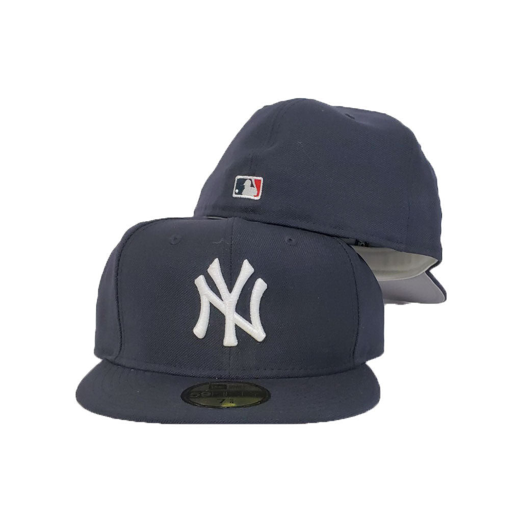 Großer Ausverkauf 2024! New York Yankees Navy Grey New Era Exclusive Bottom Fitted 59Fifty... –