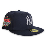 New York Yankees Navy Pink Bottom 1999 World Series New Era 59Fifty Fitted