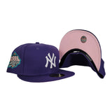 New York Yankees Purple Pink Bottom 1999 World Series New Era 59Fifty Fitted