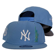 New York Yankees Mens shirts Small blue Pennant Statue of Liberty