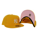 New York Yankees Taxi Yellow Pink Bottom Statue of Liberty New Era 9Fifty Snapback Hat 