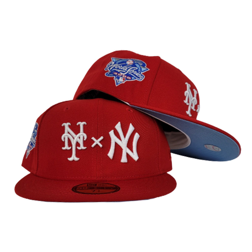 Men's New York Yankees New Era Scarlet Subway Series Blue