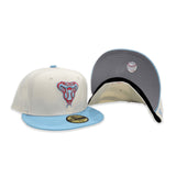 Off White Arizona Diamondbacks Sky Blue Visor Gray Bottom Color Pack New Era 59Fifty Fitted