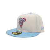 Off White Arizona Diamondbacks Sky Blue Visor Gray Bottom Color Pack New Era 59Fifty Fitted
