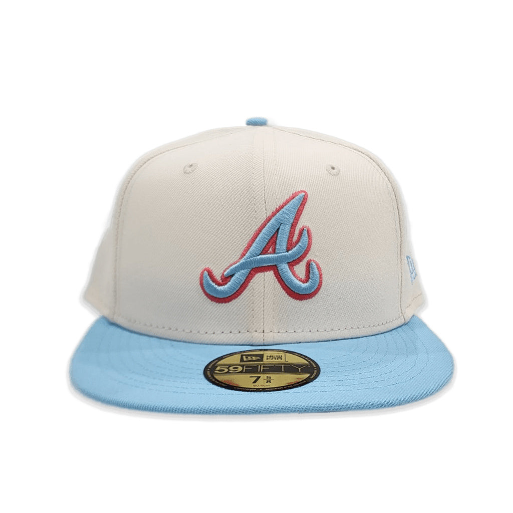Atlanta Braves New Era Two-Tone 59FIFTY Fitted Hat - Gray/Black