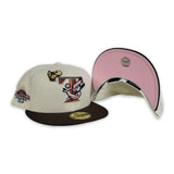 Off White Brown Visor Toronto Blue Jays Pink Bottom 2003 All Star Game Patch New Era 59Fifty Fitted