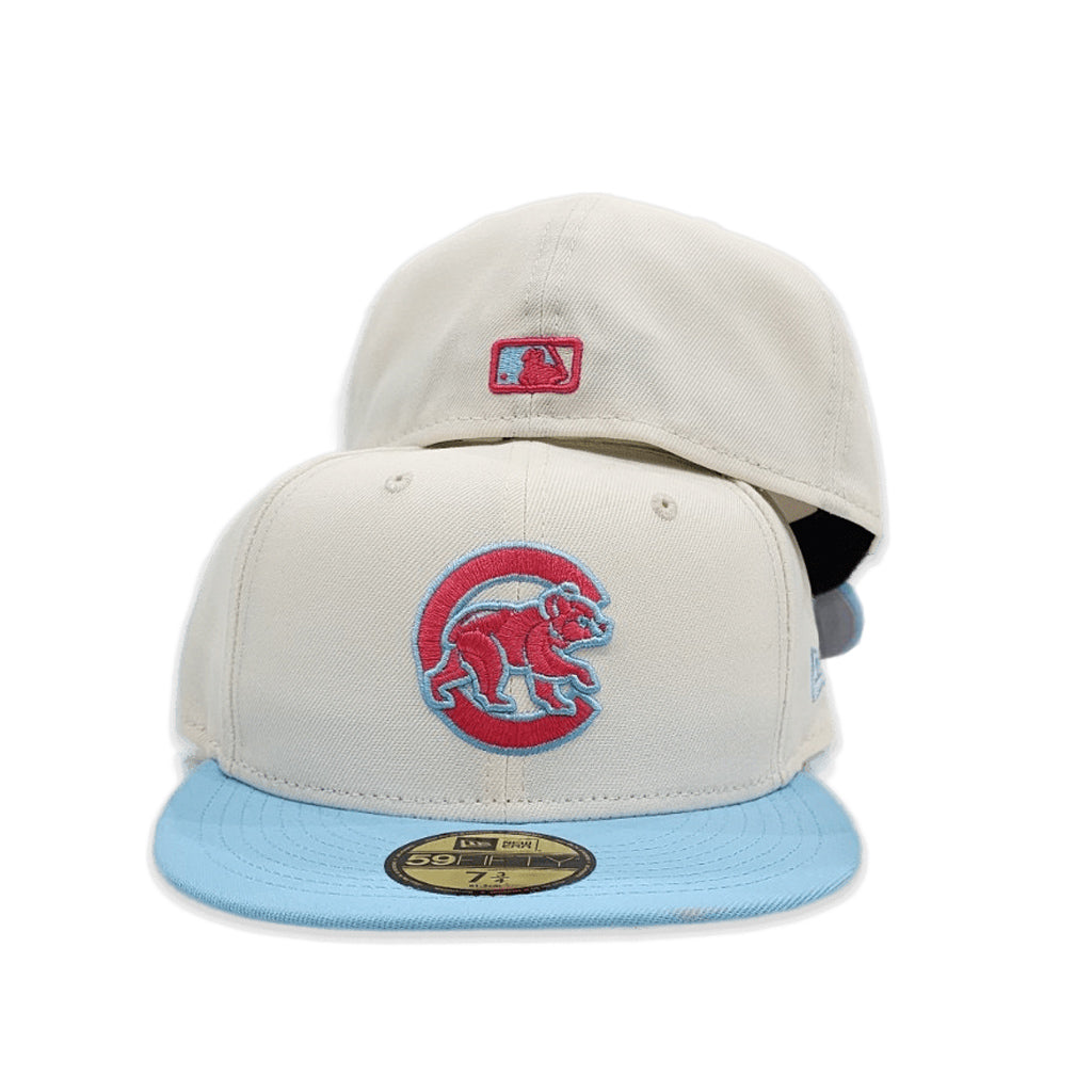Off-White Blue New Era Edition Chicago Cubs Cap Off-White