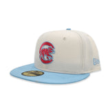 Off White Chicago Cubs Sky Blue Visor Gray Bottom Color Pack New Era 59Fifty Fitted