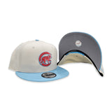 Off White Chicago Cubs Sky Blue Visor Gray Bottom Color Pack New Era 9Fifty Snapback