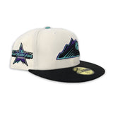 Off White Colorado Rockies Black Visor Mint Green Bottom 2021 All Star Game Side Patch New Era 59Fifty Fitted