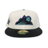 Off White Colorado Rockies Black Visor Mint Green Bottom 2021 All Star Game Side Patch New Era 59Fifty Fitted
