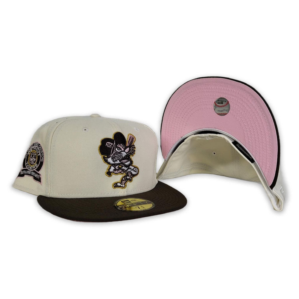 DETROIT TIGERS LOGO SNAPBACK(PINK UNDER VISOR)