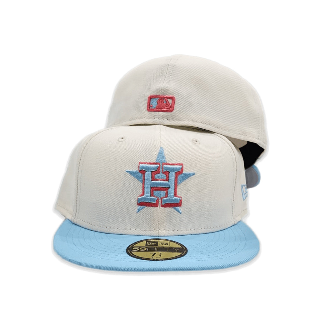 Off White Tonal Houston Astros Color Pack New Era 59FIFTY Fitted 67/8