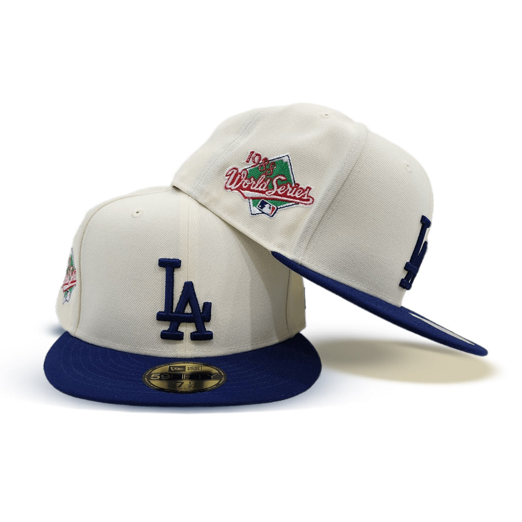 Los Angeles Dodgers New Era 1988 World Series Side Patch 59FIFTY Fitted Hat - Red 7 3/4