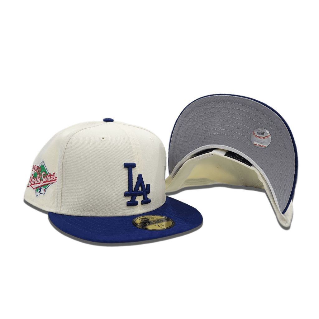 New Era LA Dodgers 1988 World Series Side Patch Fitted Cap (Blue)