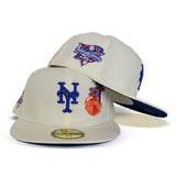 Off White New York Mets Royal Blue Bottom World's Fair 2000 World Series Side Patch New Era 59Fifty Fitted