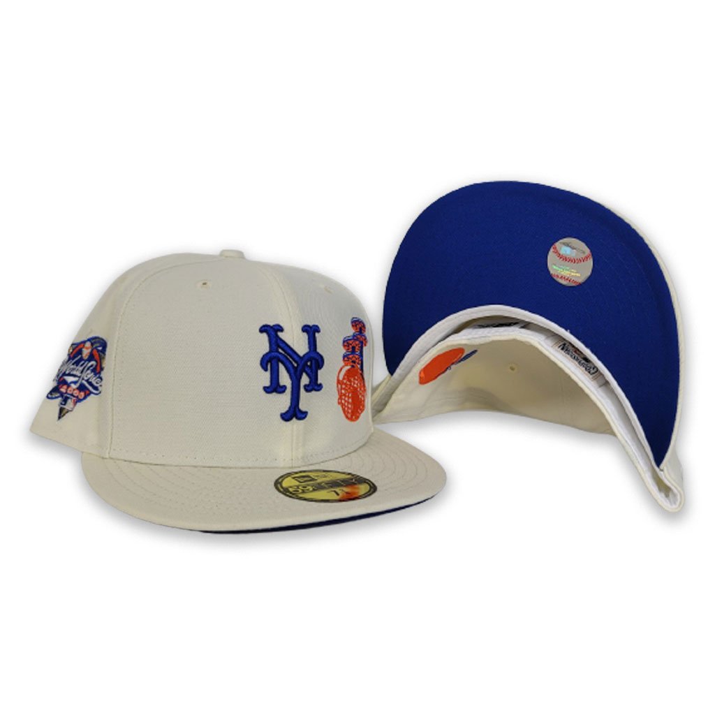 Off White New York Mets Royal Blue Bottom World's Fair 2000 World Series  New Era 59Fifty Fitted