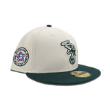 Off White Oakland Athletics Dark Green Visor Gray Bottom 1987 All Star Game Side Patch New Era 59Fifty Fitted