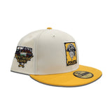 Off White Pittsburgh Pirates Yellow Visor Gray Bottom 2006 All Star Game Side Patch New Era 59Fifty Fitted
