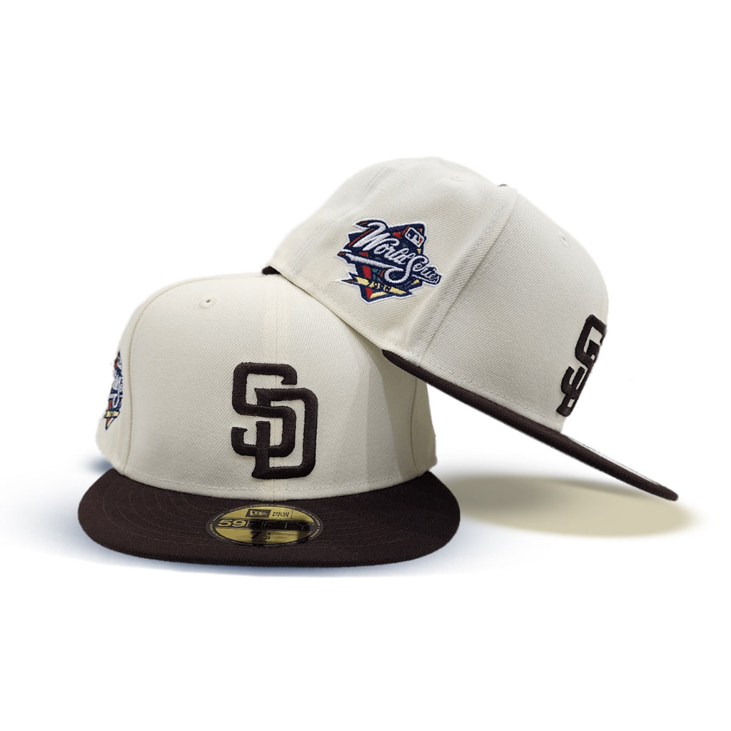 New Era San Diego Padres Fitted Black White Logo 67/8