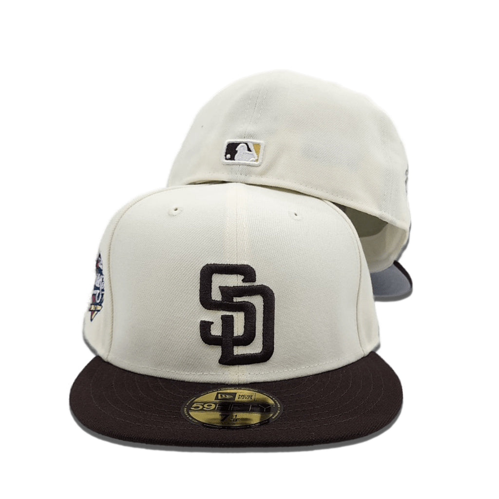 Off White San Diego Padres 1998 World Series New Era 59FIFTY Fitted 75/8