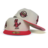 Off White St. Louis Cardinals Infrared Visor Pink Bottom 125th Anniversary Side Patch New Era 59Fifty Fitted