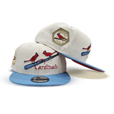 Off White St. Louis Cardinals Sky Blue Visor Red Bottom 1931 World Series Side Patch New Era 9Fifty Snapback