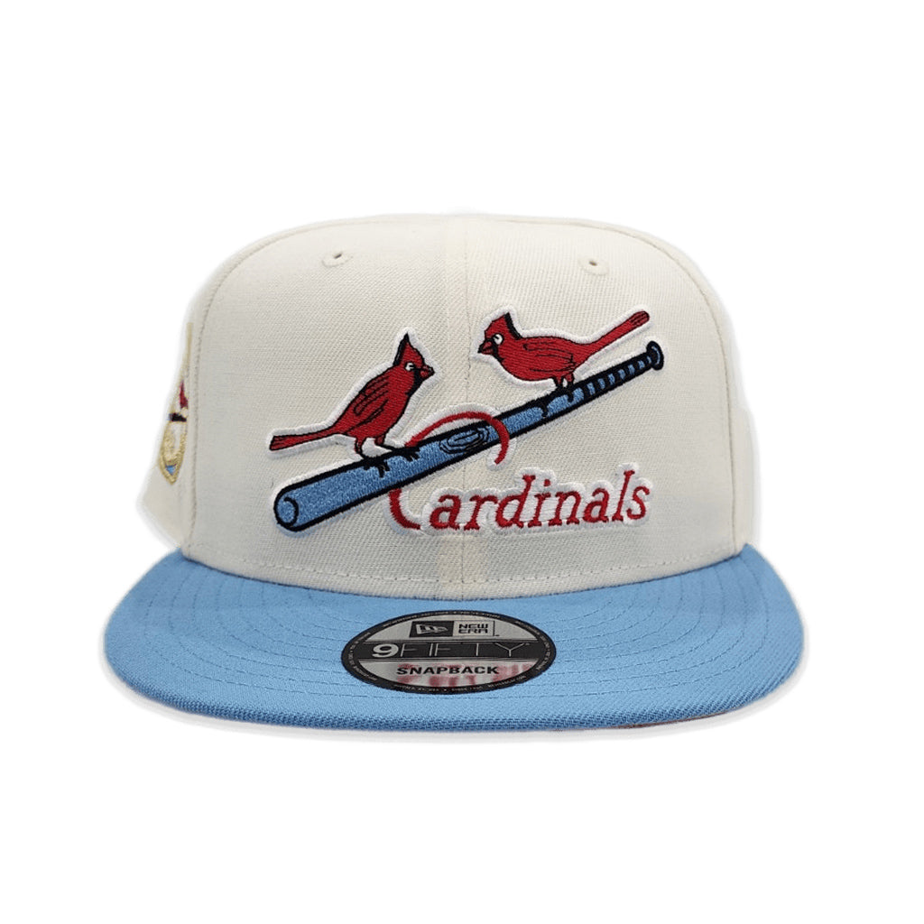 Sky Blue St. Louis Cardinals Pink Bottom 2011 World Series Side Patch New Era 9FIFTY Snapback